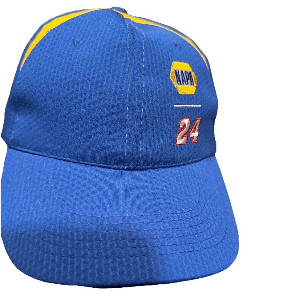 Napa Blue 24 Nascar Racing Hat Adjustable (3s8) for big head